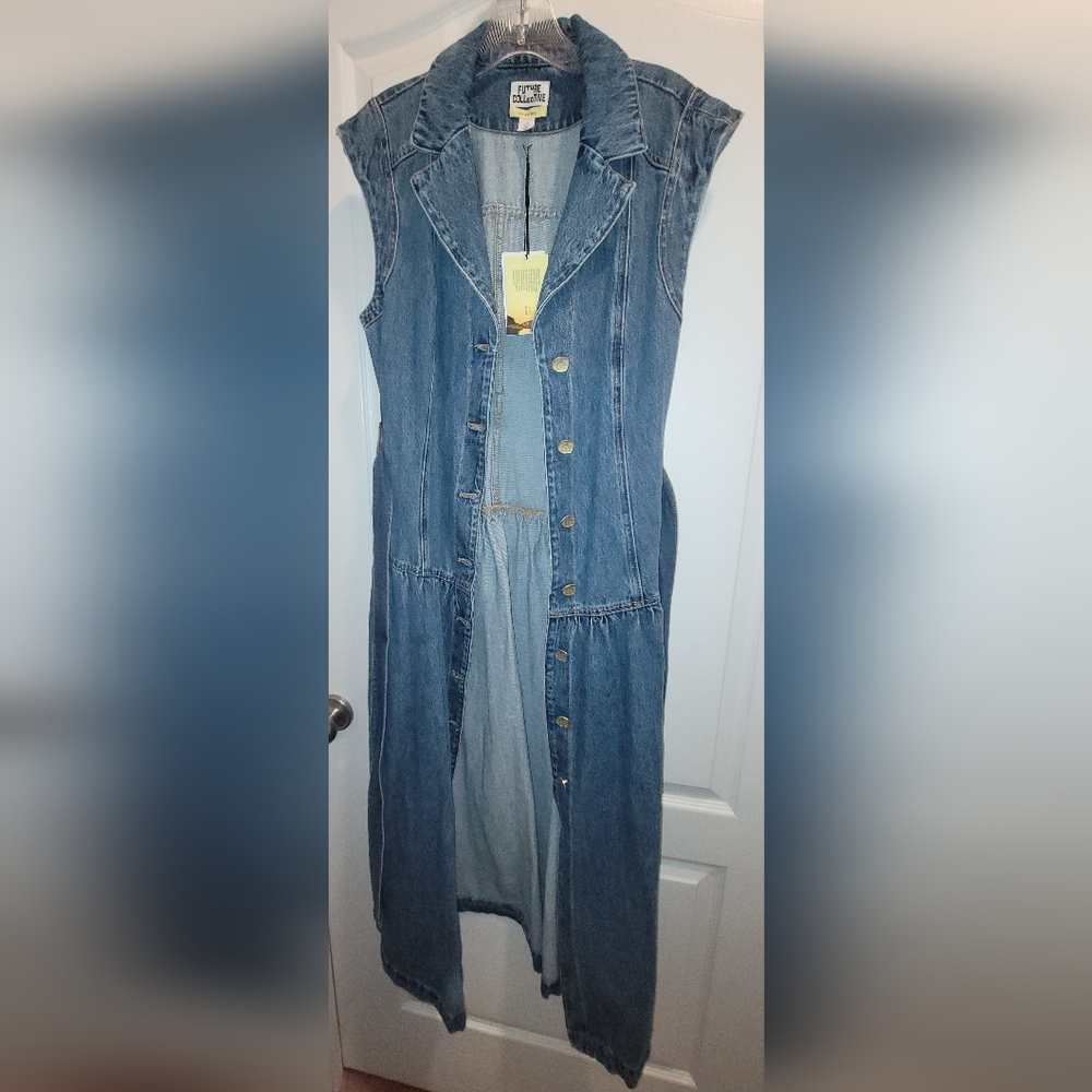 Target Future Collective Jenee Naylor Denim Dress Size 12 NWT